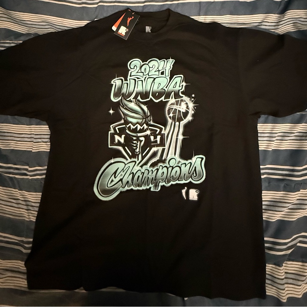 2024 WNBA Champions New York Liberty Black T-Shirt